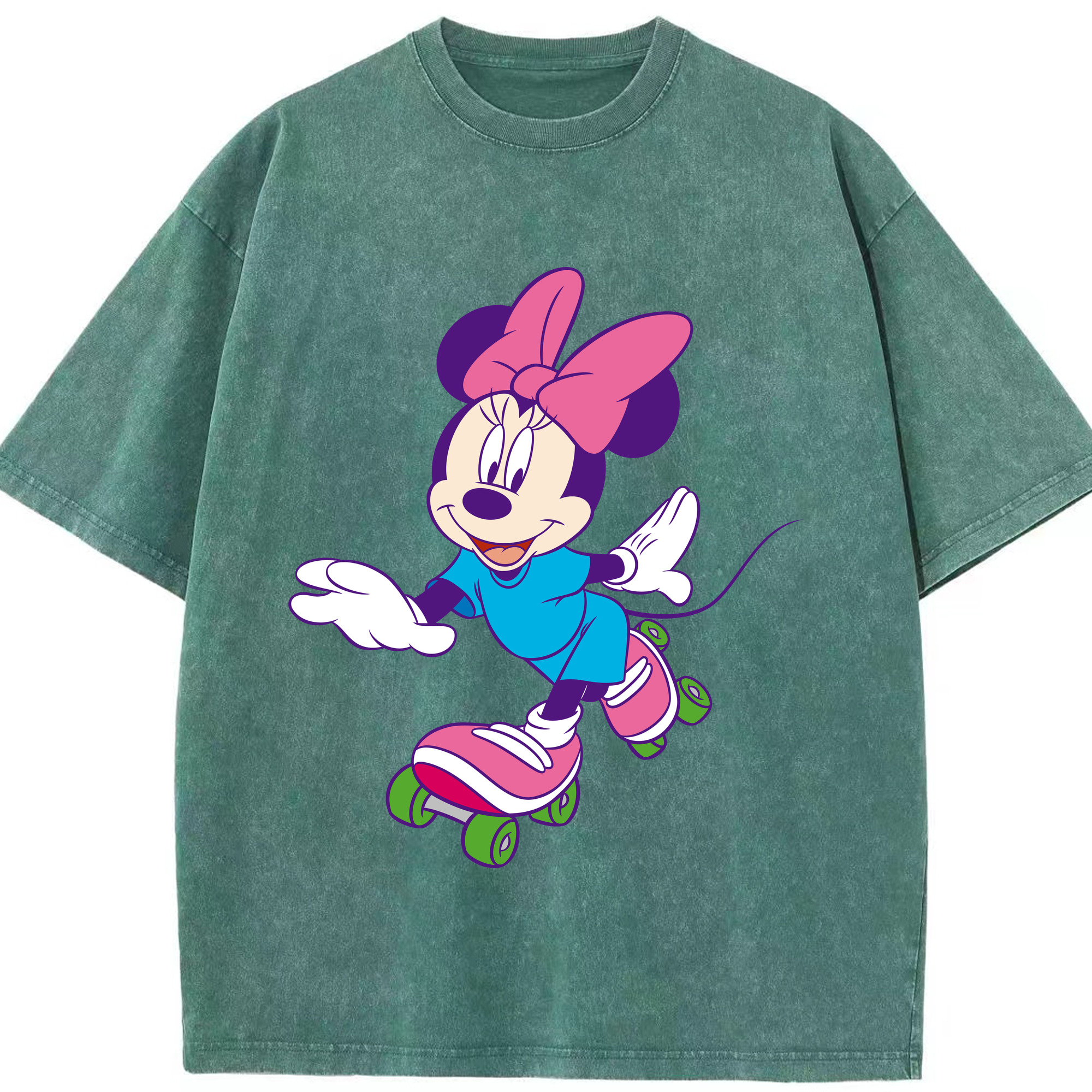 （画像用） ミッキーマウス Mickey Mouse 綿100% ヴィンテージ風 半袖Tシャツ（フロントプリント）